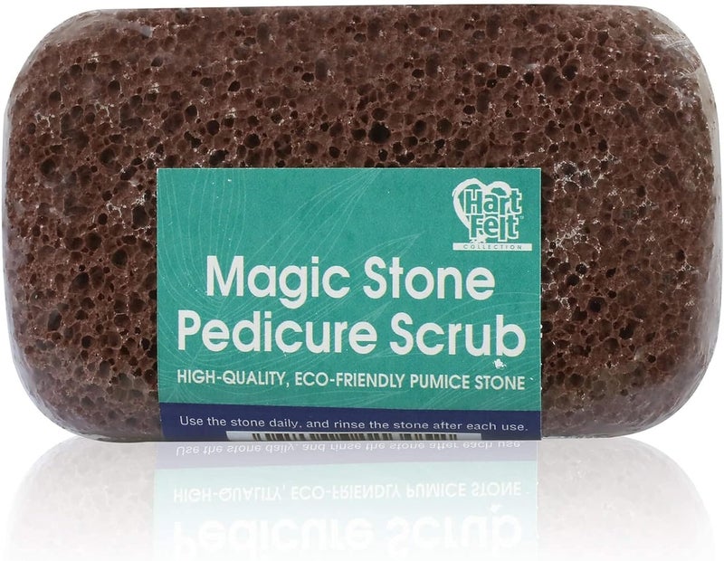 Hartfelt Magic Pumice Stone for Feet Callus Removal | Easy to Use Foot Scrubbing Stone for Removing Dead Skin from Heels  Toes  and Feet | Chemical-Free Foot Exfoliator - Pedicure Essential - Image 1